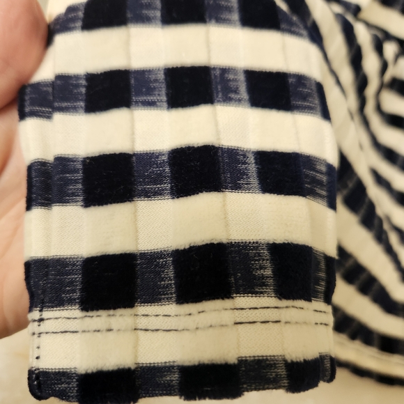 Madewell Texture & Thread Velvet Striped Ribbed Tee Dress Sz XL - Picture 4 of 6